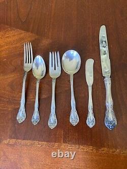 Chateau Rose by Alvin Sterling Silver Flatware Set For 6 Service 36 Pieces