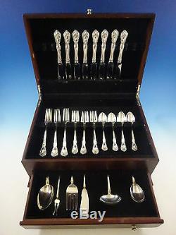 Chateau Rose by Alvin Sterling Silver Flatware Set For 8 Service 38 Pieces