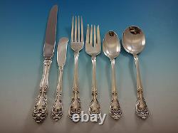 Chateau Rose by Alvin Sterling Silver Flatware Set For 8 Service 48 Pieces