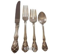 Chateau Rose by Alvin Sterling Silver Flatware Set For 8 Service 48 Pieces