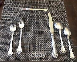 Chateau Rose by Alvin Sterling Silver Flatware Set For 8 Service 48 Pieces