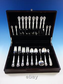 Chateau Rose by Alvin Sterling Silver Flatware Set For 8 Service 48 Pieces