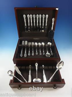 Chateau Rose by Alvin Sterling Silver Flatware Set For 8 Service 53 Pieces