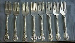 Chateau Rose by Alvin Sterling Silver Flatware Set Service Dinner Size 52 Pieces
