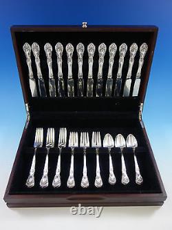 Chateau Rose by Alvin Sterling Silver Flatware Set for 12 Service 48 pieces