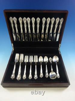 Chateau Rose by Alvin Sterling Silver Flatware Set for 12 Service 60 Pieces