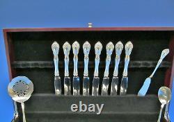 Chateau Rose by Alvin Sterling Silver Flatware Set for 8 Service 47 pieces