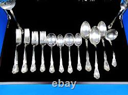 Chateau Rose by Alvin Sterling Silver Flatware Set for 8 Service 47 pieces