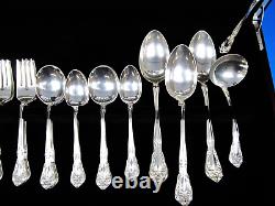 Chateau Rose by Alvin Sterling Silver Flatware Set for 8 Service 47 pieces
