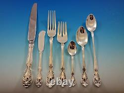 Chateau Rose by Alvin Sterling Silver Flatware Set for 8 Service 64 pcs Dinner