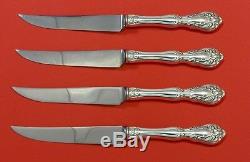 Chateau Rose by Alvin Sterling Silver Steak Knife Set 4pc HHWS Custom 8 1/2