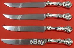 Chateau Rose by Alvin Sterling Silver Steak Knife Set Texas Sized Custom