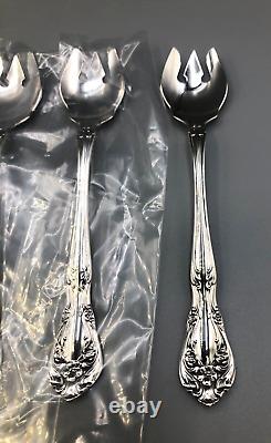 Chateau Rose by Alvin Sterling Silver set of 4 Ice Cream Forks 5.25