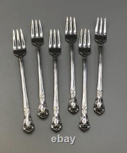 Chateau Rose by Alvin Sterling Silver set of 6 Cocktail Forks 5 5/8