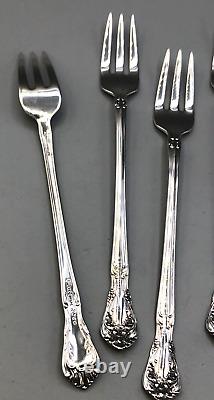 Chateau Rose by Alvin Sterling Silver set of 6 Cocktail Forks 5 5/8