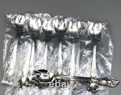 Chateau Rose by Alvin Sterling Silver set of 8 Ice Cream Forks 5.25