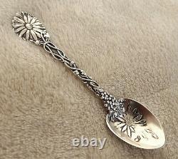 Daisy by Alvin 4 Sterling souvenir demitasse spoon Jamestown'94