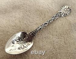 Daisy by Alvin 4 Sterling souvenir demitasse spoon Jamestown'94