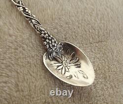 Daisy by Alvin 4 Sterling souvenir demitasse spoon Jamestown'94