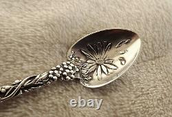 Daisy by Alvin 4 Sterling souvenir demitasse spoon Jamestown'94