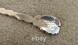 Daisy by Alvin 4 Sterling souvenir demitasse spoon Jamestown'94