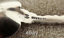 Daisy by Alvin 4 Sterling souvenir demitasse spoon Jamestown'94