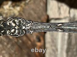 Early ALVIN STERLING SILVER SALAD / BERRY SERVING SPOON OLD ORANGE BLOSSOM