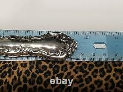 Estate 8 pc Alvin FRENCH SCROLL STERLING SILVER Stainless knife 688g scrap