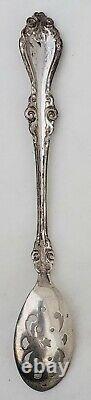 Estate Sterling 1904 Alvin Lorraine Pierced Bowl Short Handle Olive Spoon-6