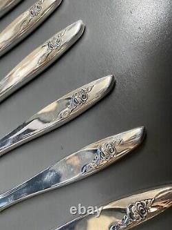 Eternal Rose by Alvin 1963's pattern 8 knives Sterling silver