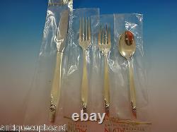 Eternal Rose by Alvin Sterling Silver Flatware Set For 12 Service 76 Pieces New