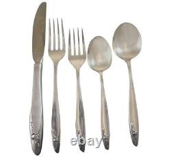 Eternal Rose by Alvin Sterling Silver Flatware Set for 12 Service 64 Pieces