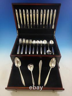 Eternal Rose by Alvin Sterling Silver Flatware Set for 12 Service 64 Pieces