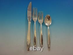 Eternal Rose by Alvin Sterling Silver Flatware Set for 12 Service 64 Pieces