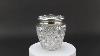 Exceptional Alvin Hand Chased Sterling Silver Abp Cut Glass Humidor Biscuit Jar
