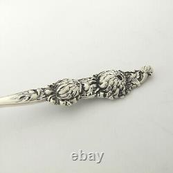 FLORAL SERIES by ALVIN Sterling Silver Nut Spoon Scoop Chrysanthemum No Mono