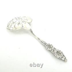 FLORAL SERIES by ALVIN Sterling Silver Nut Spoon Scoop Chrysanthemum No Mono