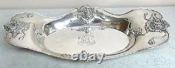 Fantastic Vintage Chrysanthemum Alvin Sterling Silver Bread Tray