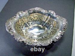 Fine Alvin Sterling Silver Open Work / Pierced Bon Bon Dish