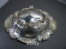 Fine Alvin Sterling Silver Open Work / Pierced Bon Bon Dish