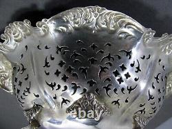 Fine Alvin Sterling Silver Open Work / Pierced Bon Bon Dish