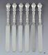 Fine Set 6 Alvin Sterling Silver Nuremburg Dinner Knives 9 5/8