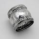 Floral Napkin Ring Alvin Sterling Silver Mono Mlp