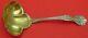 Florentine By Alvin Sterling Silver Gravy Ladle Gold Washed 6 1/2
