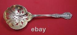 Florentine by Alvin Sterling Silver Pea Spoon Gold Washed 8 1/2