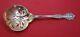 Florentine By Alvin Sterling Silver Pea Spoon Gold Washed 8 1/2