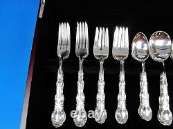 French Scroll By Alvin Sterling Silver Flatware Set For 8 Service 44 Pieces