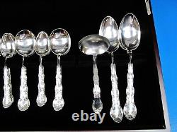 French Scroll By Alvin Sterling Silver Flatware Set For 8 Service 44 Pieces
