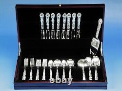 French Scroll By Alvin Sterling Silver Flatware Set For 8 Service 44 Pieces