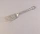 French Scroll By Alvin Sterling Cold Meat Fork- 7 3/8
